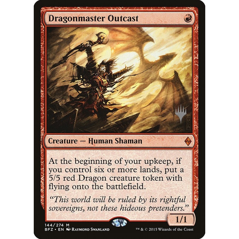 Dragonmaster Outcast (Promo Pack) [Battle for Zendikar Promos]