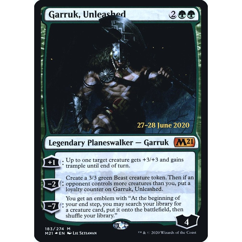 Garruk, Unleashed [Core Set 2021 Prerelease Promos]