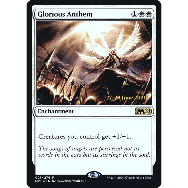 Glorious Anthem [Core Set 2021 Prerelease Promos]
