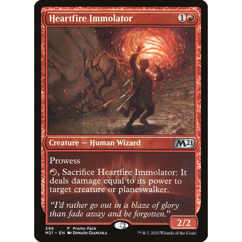 Heartfire Immolator (Promo Pack) [Core Set 2021 Promos]