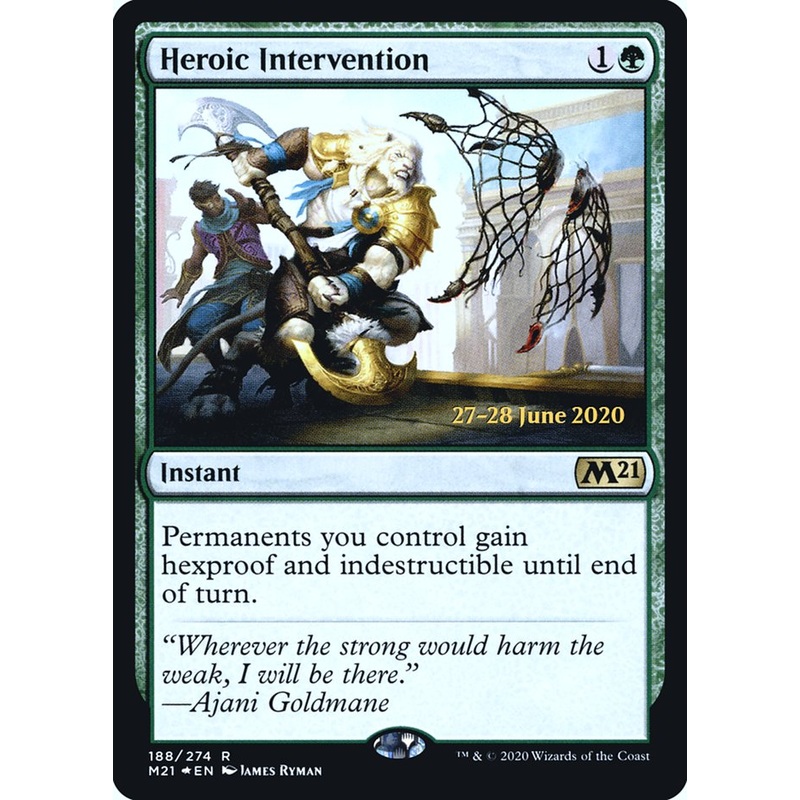 Heroic Intervention [Core Set 2021 Prerelease Promos]