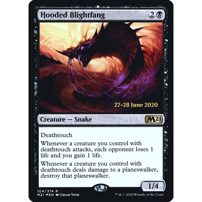 Hooded Blightfang [Core Set 2021 Prerelease Promos]