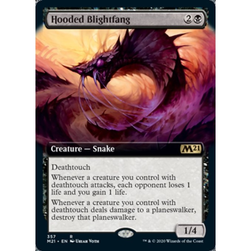 Hooded Blightfang (Extended Art) [Core Set 2021]