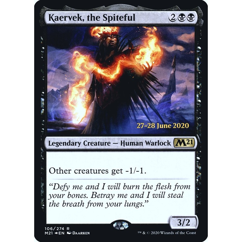 Kaervek, the Spiteful [Core Set 2021 Prerelease Promos]