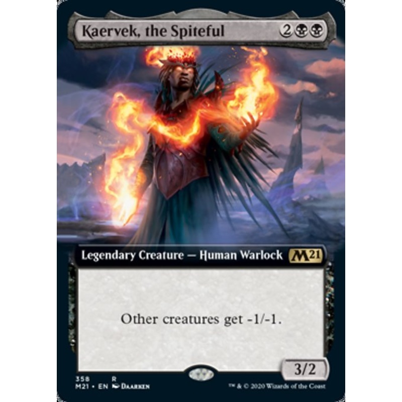 Kaervek, the Spiteful (Extended Art) [Core Set 2021]