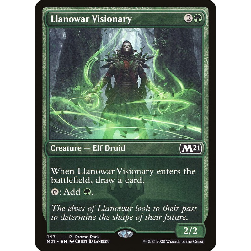 Llanowar Visionary (Promo Pack) [Core Set 2021 Promos]