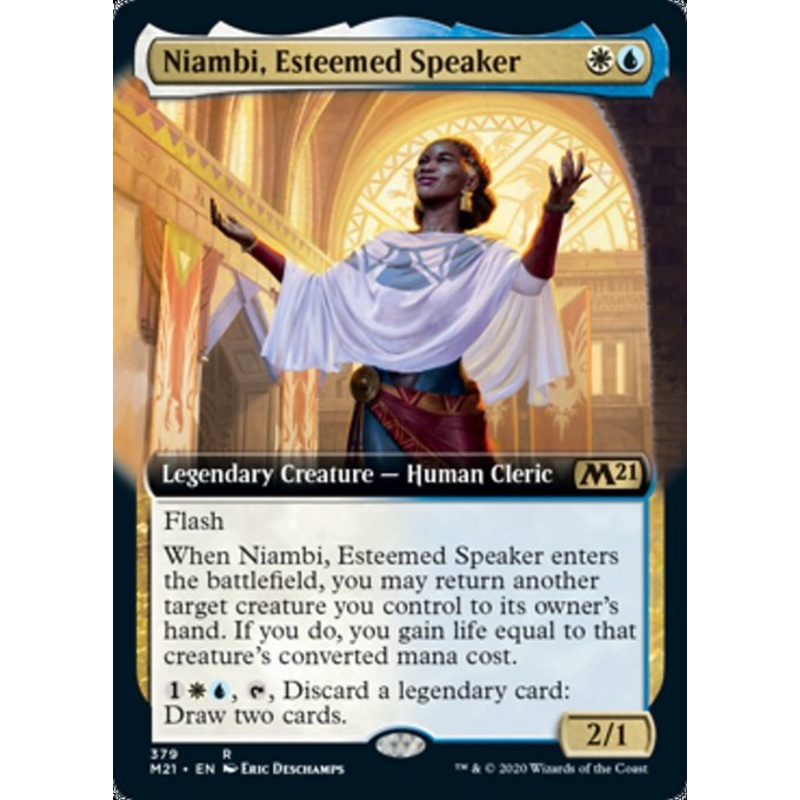 Niambi, Esteemed Speaker (Extended Art) [Core Set 2021]
