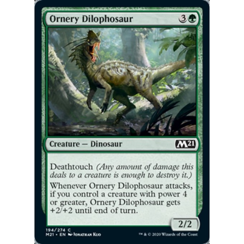 Ornery Dilophosaur [Core Set 2021]