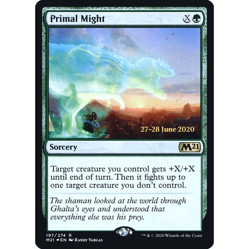 Primal Might [Core Set 2021 Prerelease Promos]