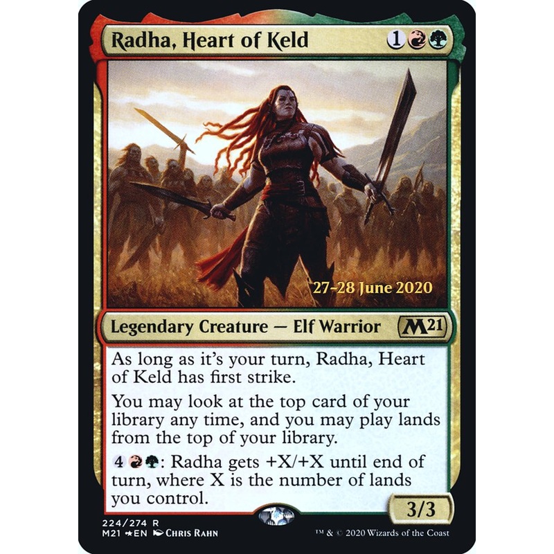 Radha, Heart of Keld [Core Set 2021 Prerelease Promos]