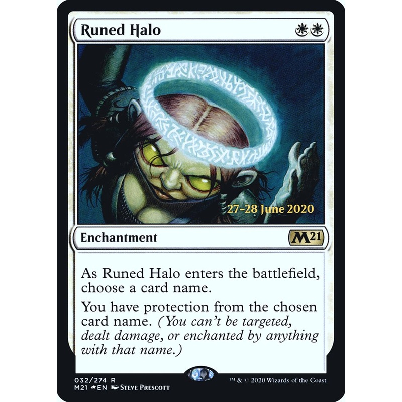 Runed Halo [Core Set 2021 Prerelease Promos]