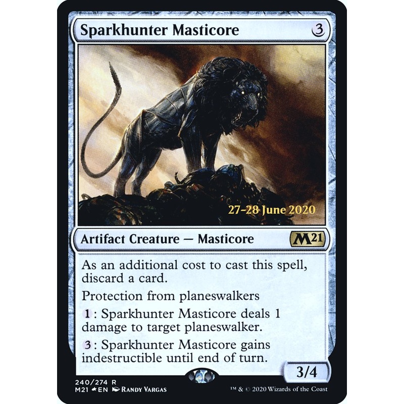 Sparkhunter Masticore [Core Set 2021 Prerelease Promos]