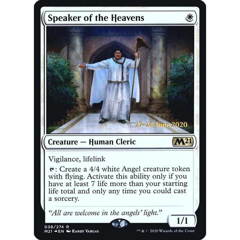 Speaker of the Heavens [Core Set 2021 Prerelease Promos]