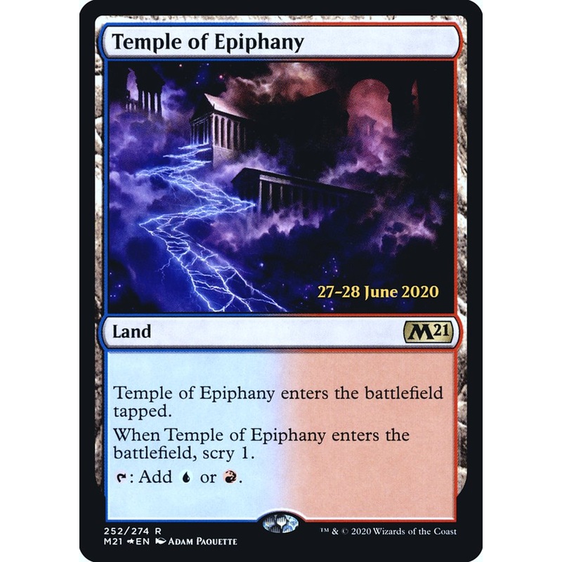 Temple of Epiphany [Core Set 2021 Prerelease Promos]