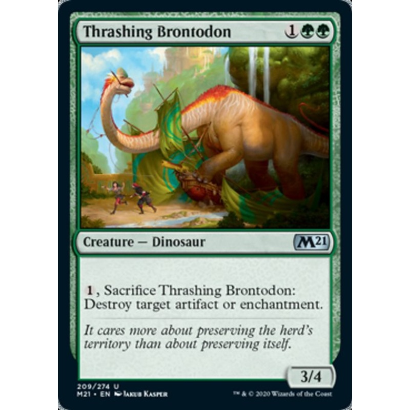 Thrashing Brontodon [Core Set 2021]