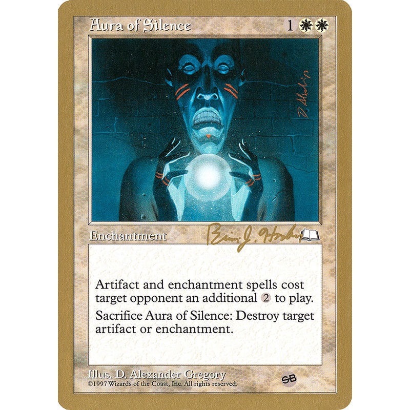Aura of Silence (Brian Hacker) (SB) [World Championship Decks 1998]