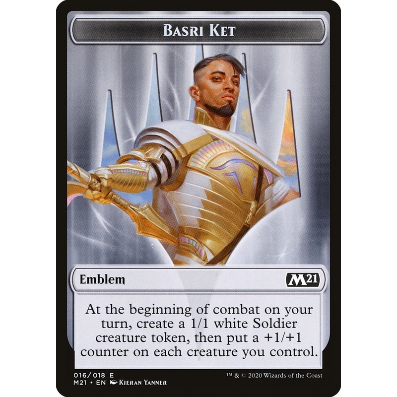 Basri Ket Emblem [Core Set 2021 Tokens]