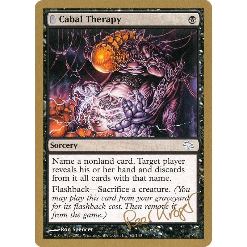 Cabal Therapy (Peer Kroger) [World Championship Decks 2003]