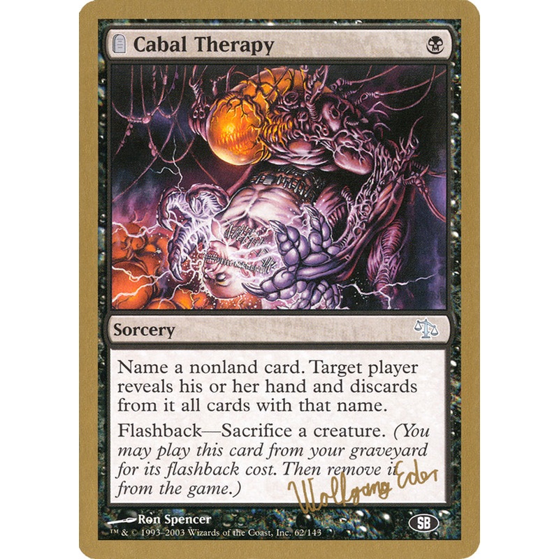 Cabal Therapy (Wolfgang Eder) (SB) [World Championship Decks 2003]