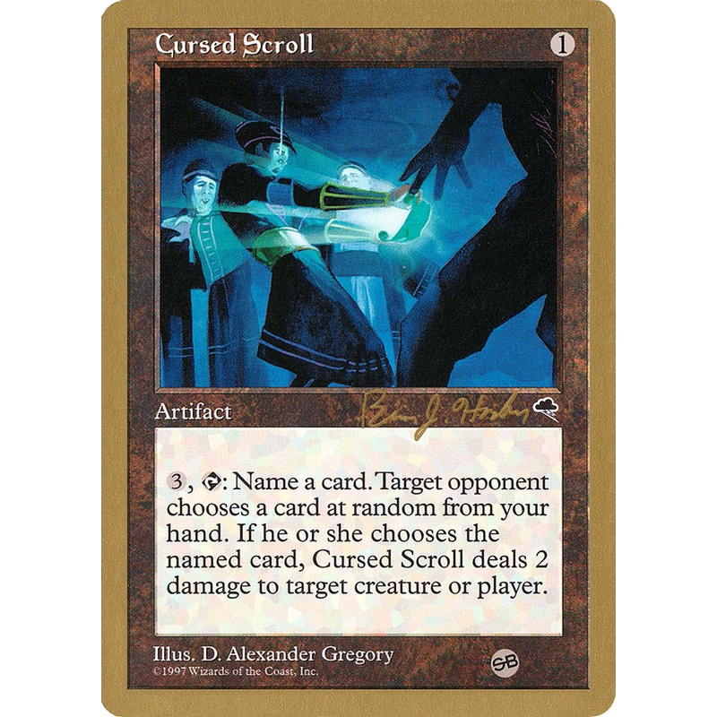 Cursed Scroll (Brian Hacker) (SB) [World Championship Decks 1998]