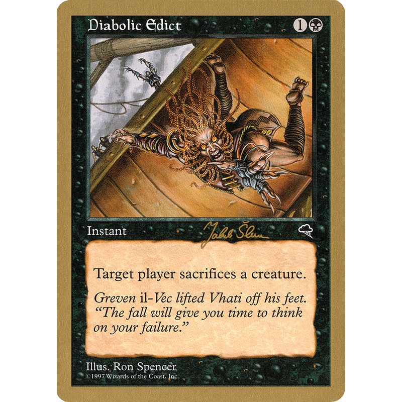 Diabolic Edict (Jakub Slemr) [World Championship Decks 1999]