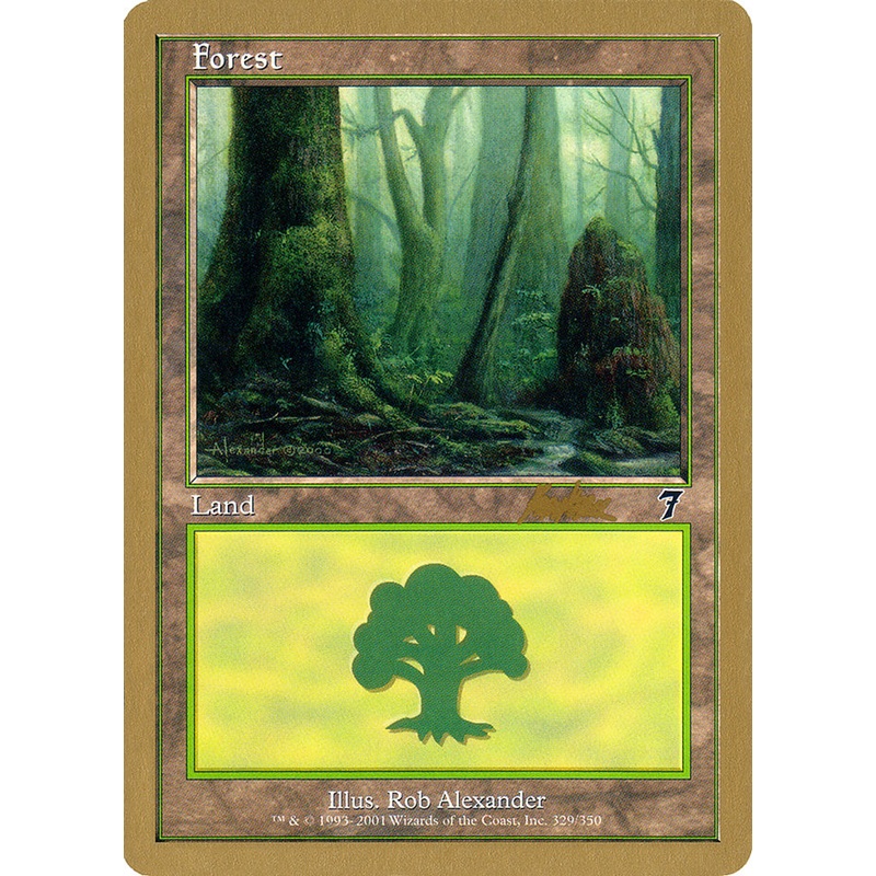 Forest (329) (Brian Kibler) [World Championship Decks 2002]