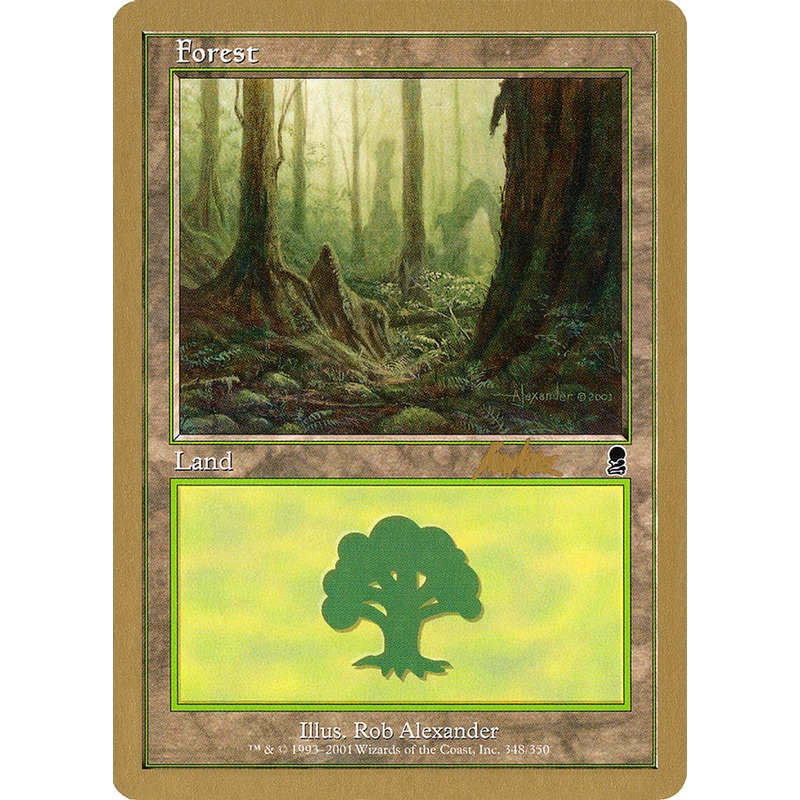 Forest (bk348) (Brian Kibler) [World Championship Decks 2002]
