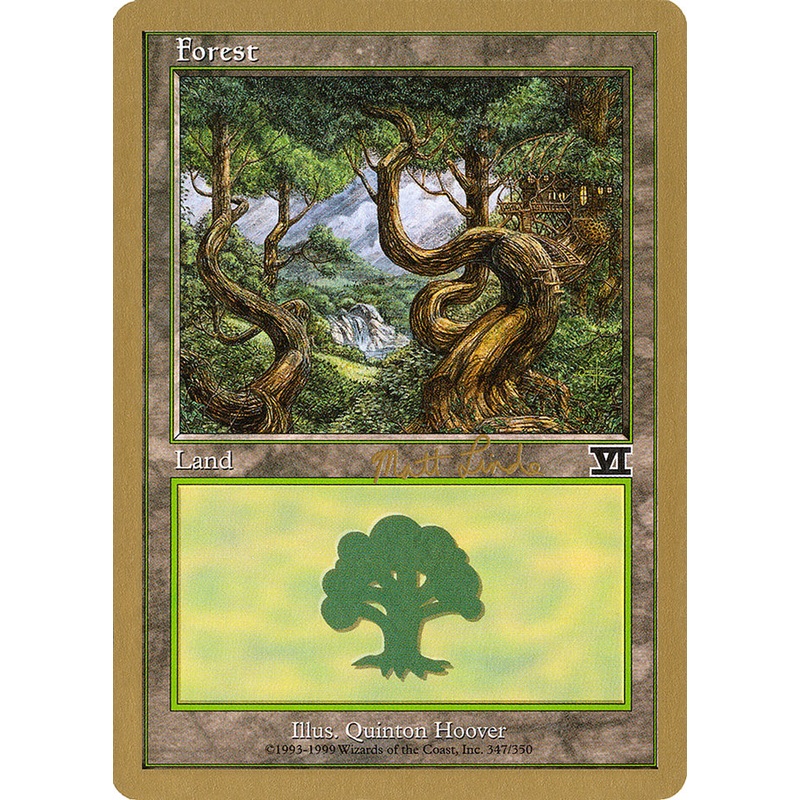 Forest (ml347b) (Matt Linde) [World Championship Decks 1999]
