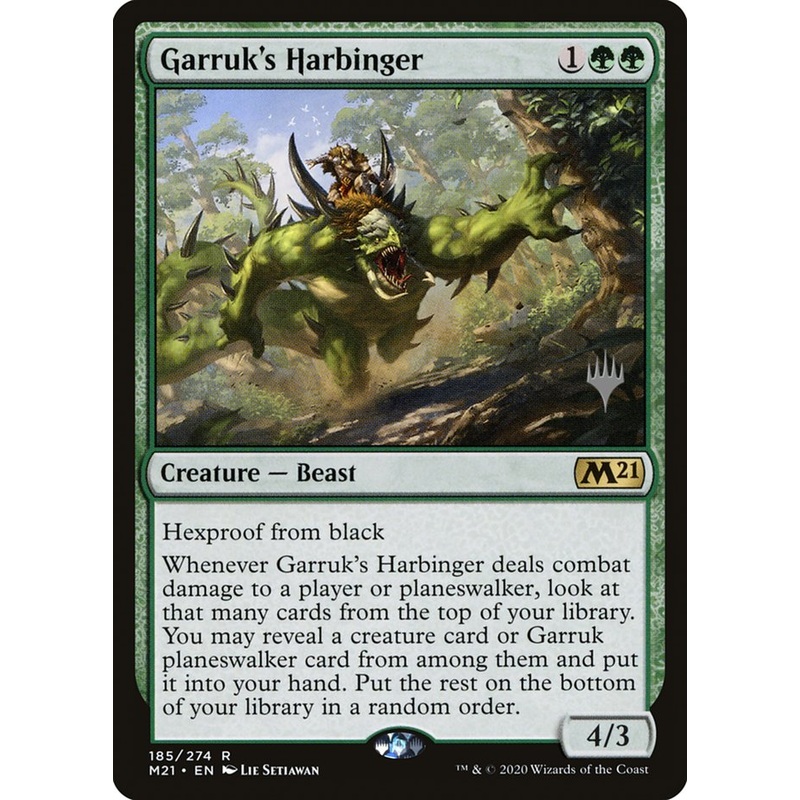 Garruk's Harbinger (Promo Pack) [Core Set 2021 Promos]