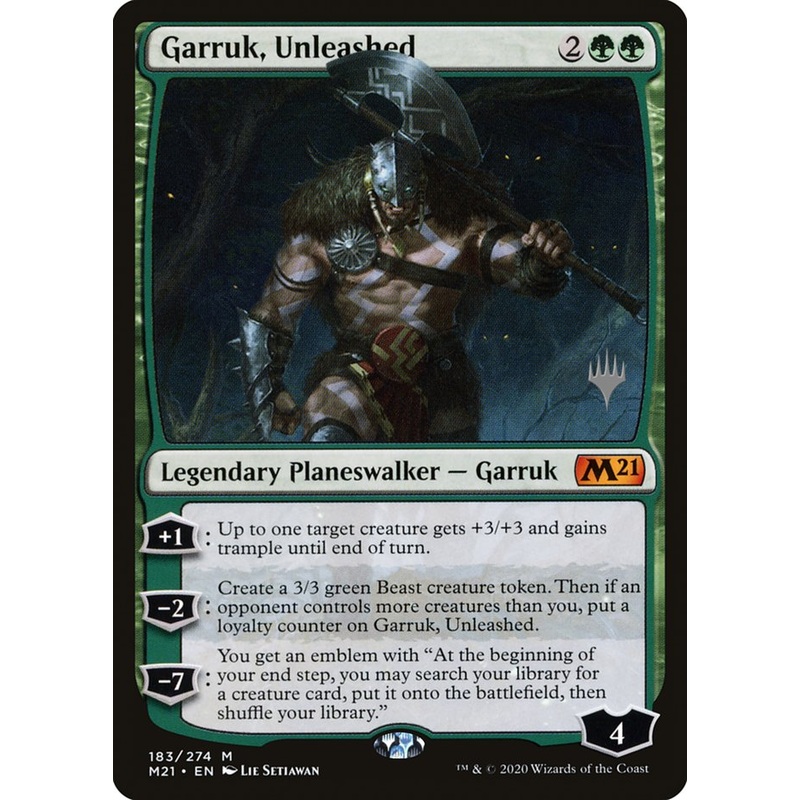 Garruk, Unleashed (Promo Pack) [Core Set 2021 Promos]