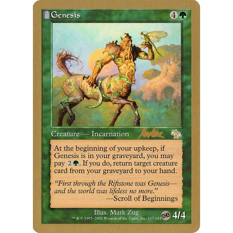Genesis (Brian Kibler) (SB) [World Championship Decks 2002]