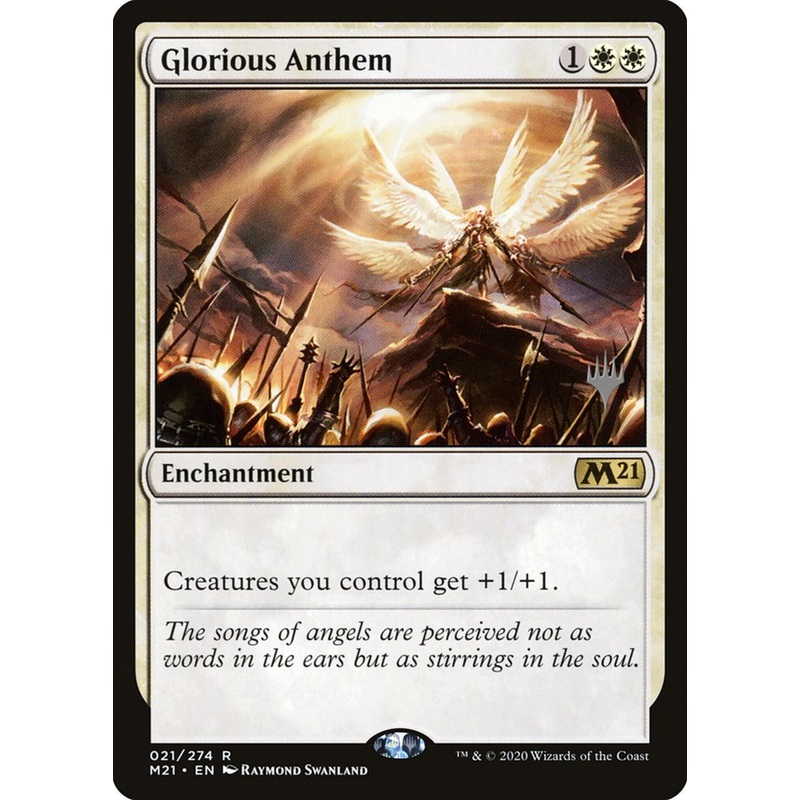 Glorious Anthem (Promo Pack) [Core Set 2021 Promos]