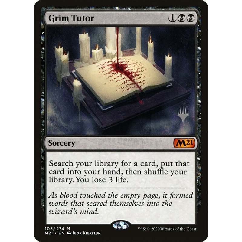Grim Tutor (Promo Pack) [Core Set 2021 Promos]