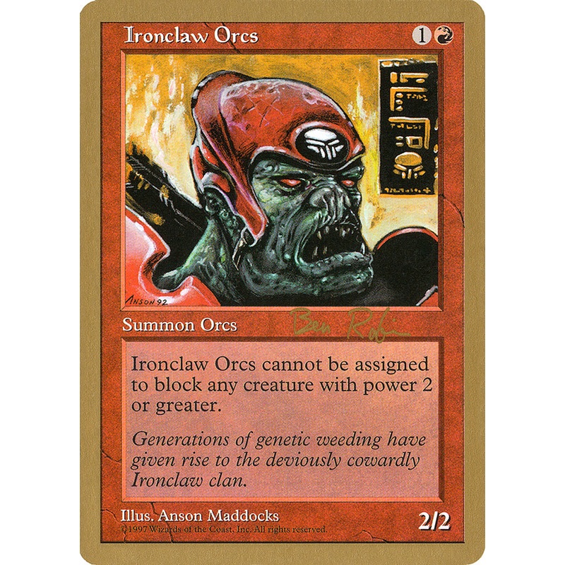 Ironclaw Orcs (Ben Rubin) [World Championship Decks 1998]