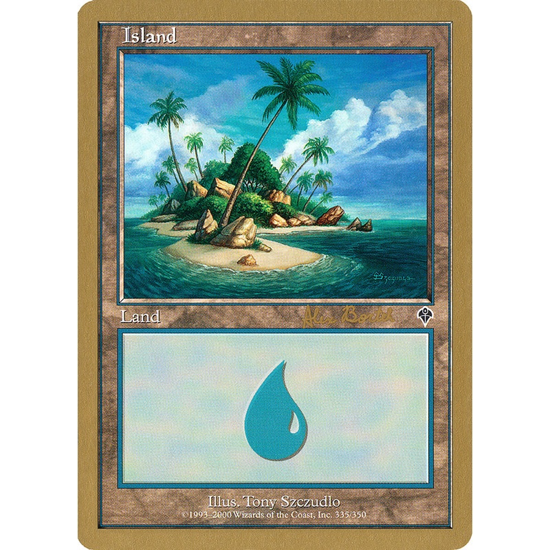 Island (ab335b) (Alex Borteh) [World Championship Decks 2001]