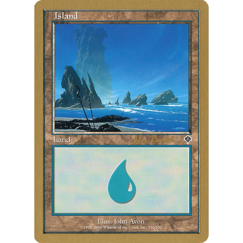 Island (ab336a) (Alex Borteh) [World Championship Decks 2001]