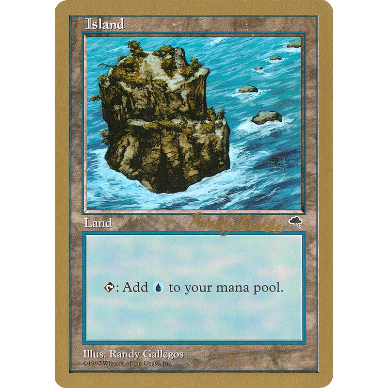 Island (rb335) (Randy Buehler) [World Championship Decks 1998]