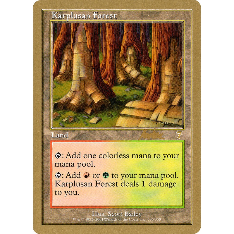 Karplusan Forest (Brian Kibler) [World Championship Decks 2002]