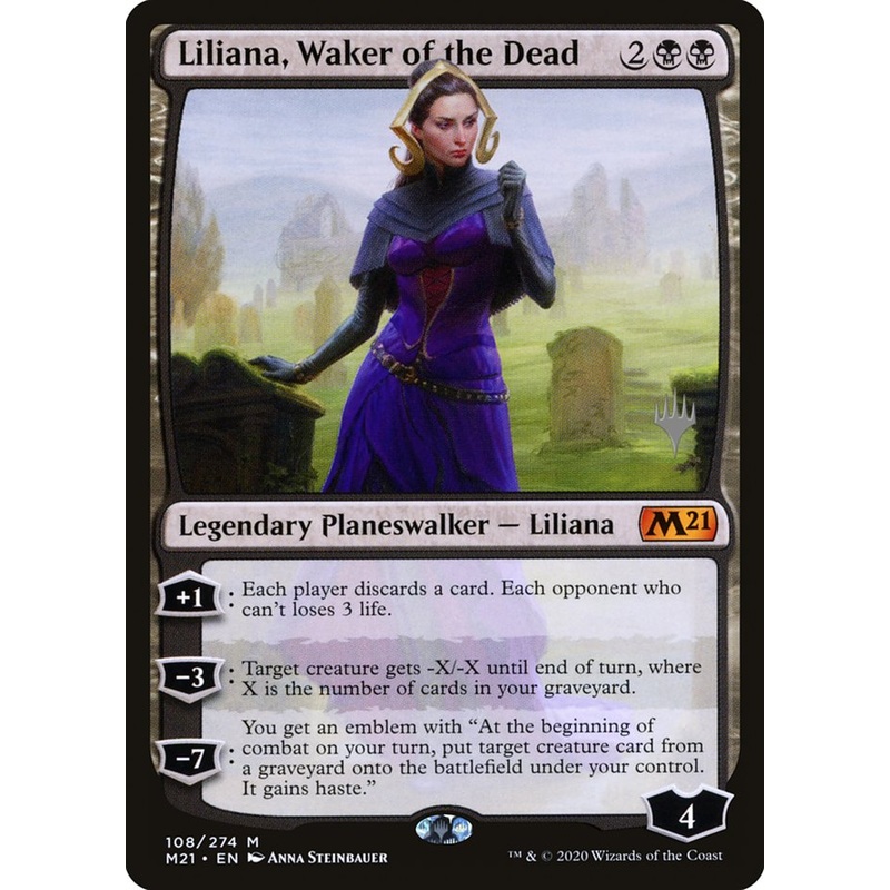 Liliana, Waker of the Dead (Promo Pack) [Core Set 2021 Promos]