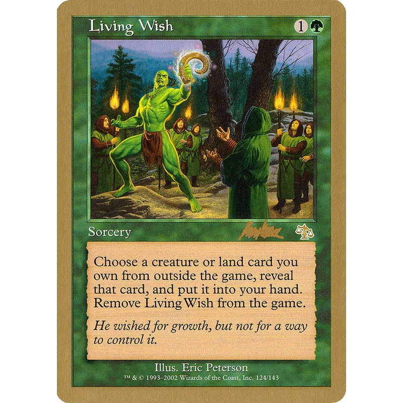 Living Wish (Brian Kibler) [World Championship Decks 2002]