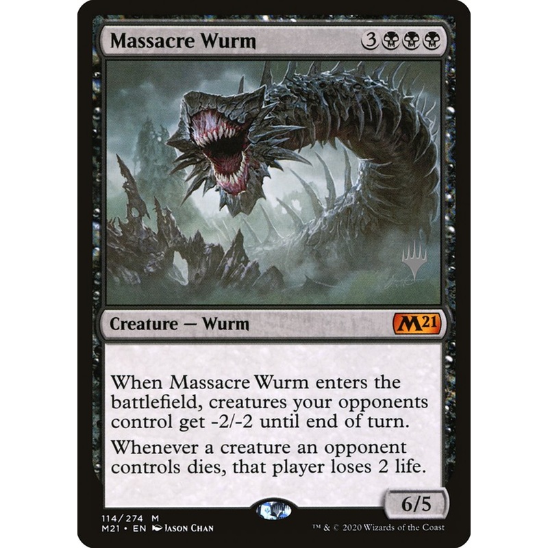 Massacre Wurm (Promo Pack) [Core Set 2021 Promos]