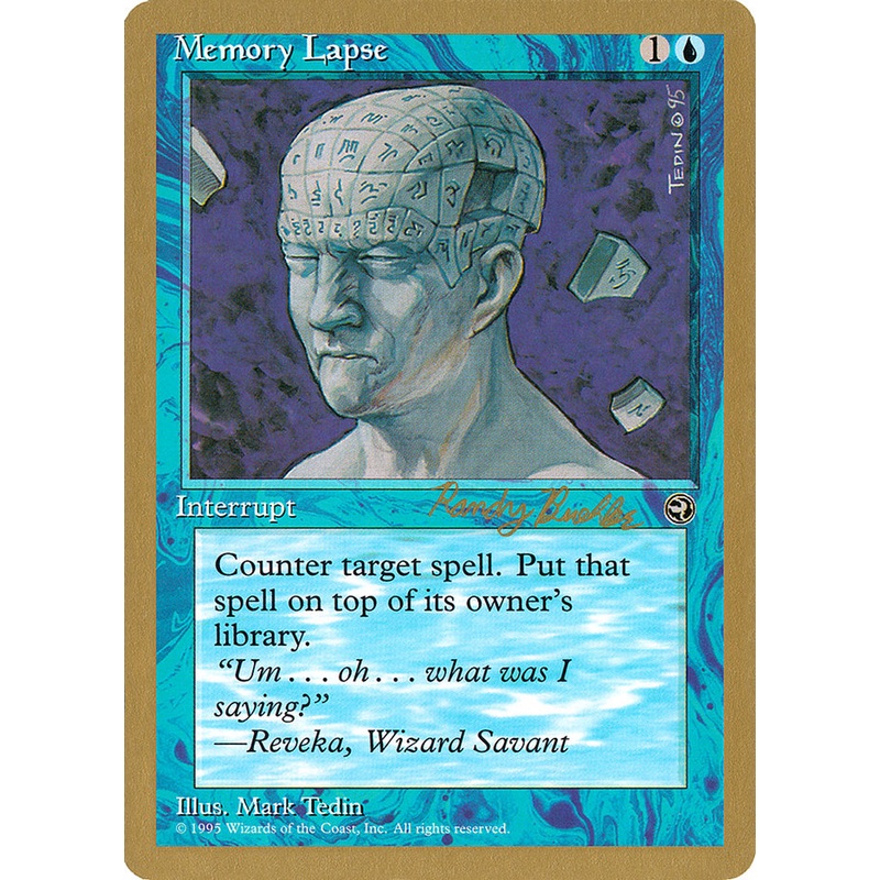 Memory Lapse (Randy Buehler) [World Championship Decks 1998]