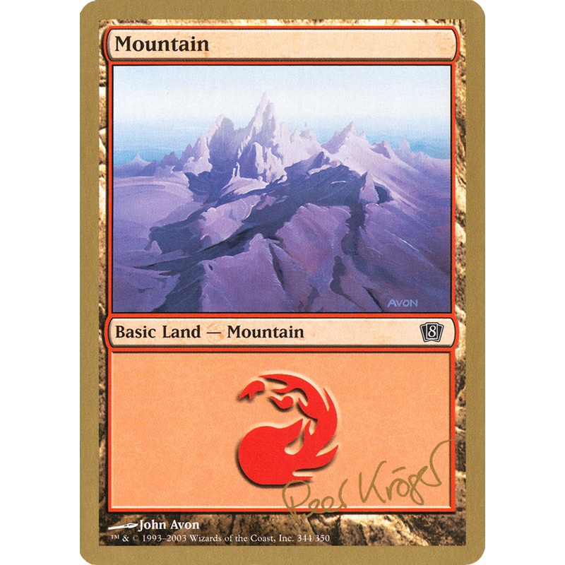 Mountain (344) (Peer Kroger) [World Championship Decks 2003]