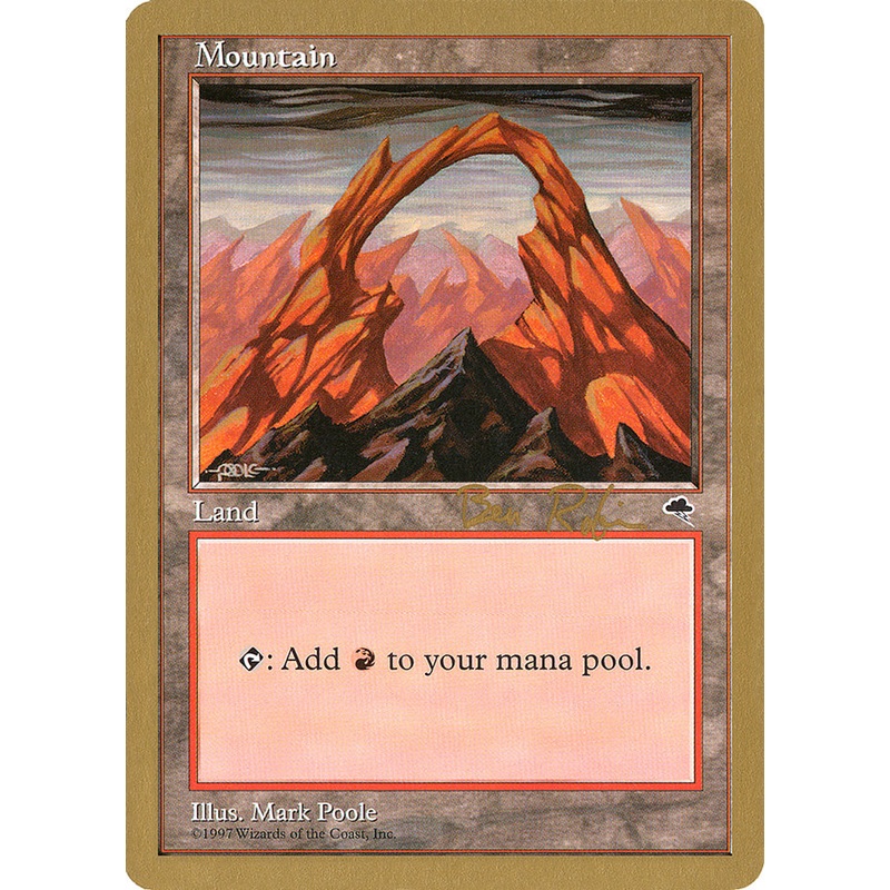 Mountain (br345) (Ben Rubin) [World Championship Decks 1998]