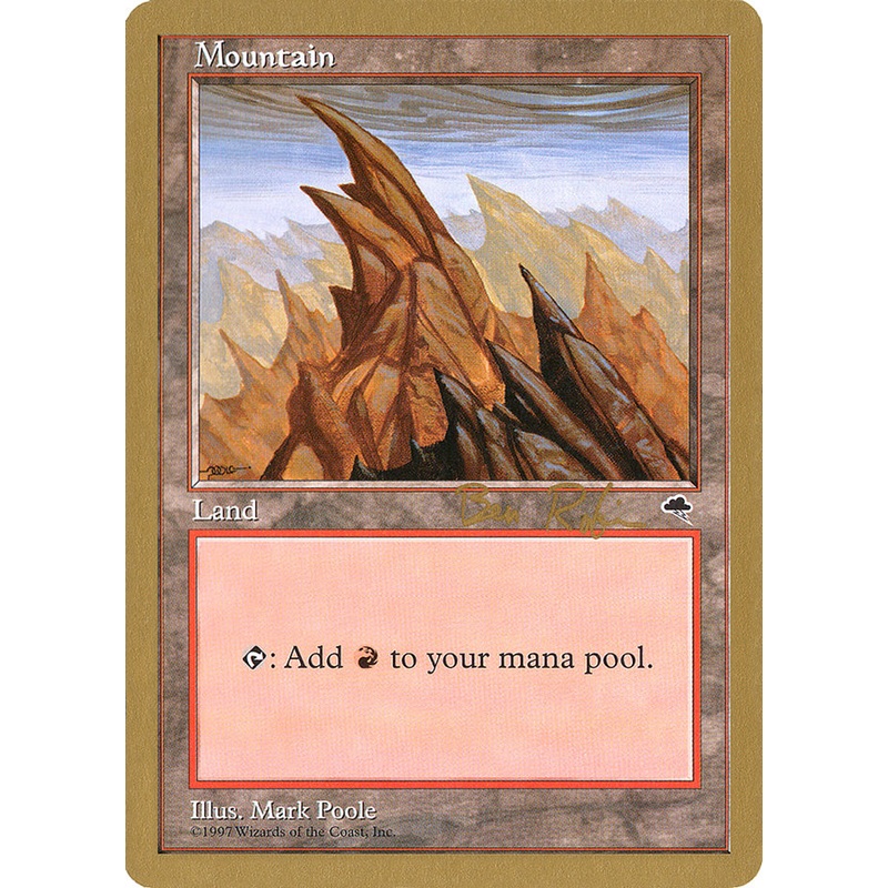 Mountain (br346) (Ben Rubin) [World Championship Decks 1998]