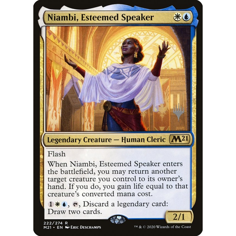 Niambi, Esteemed Speaker (Promo Pack) [Core Set 2021 Promos]