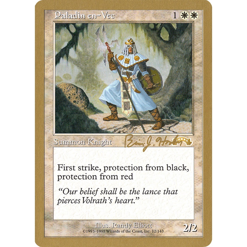 Paladin en-Vec (Brian Hacker) [World Championship Decks 1998]