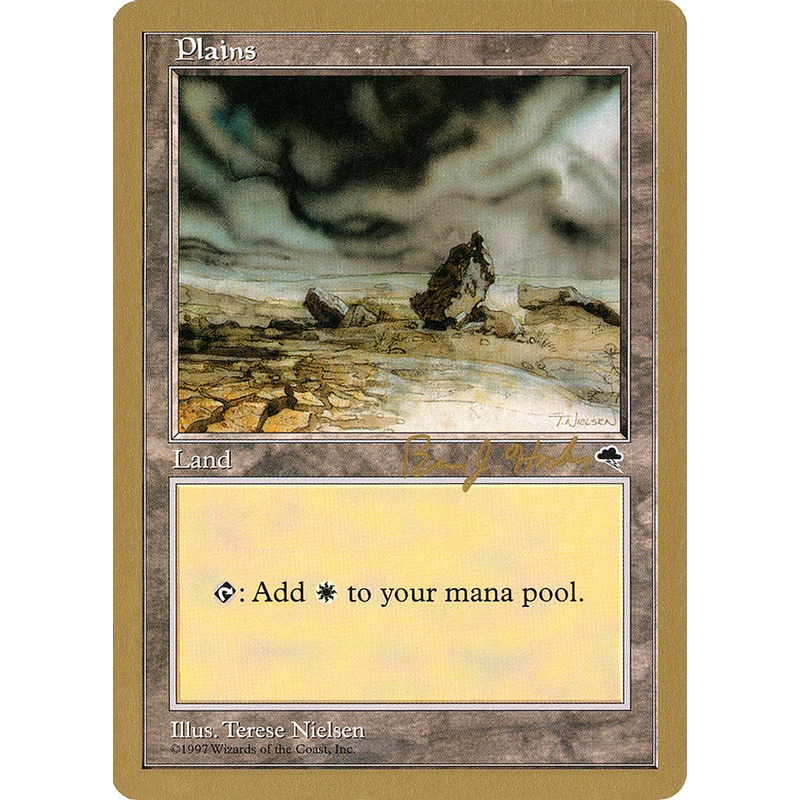 Plains (bh331) (Brian Hacker) [World Championship Decks 1998]