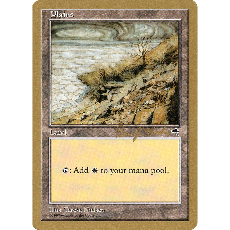 Plains (bh332) (Brian Hacker) [World Championship Decks 1998]