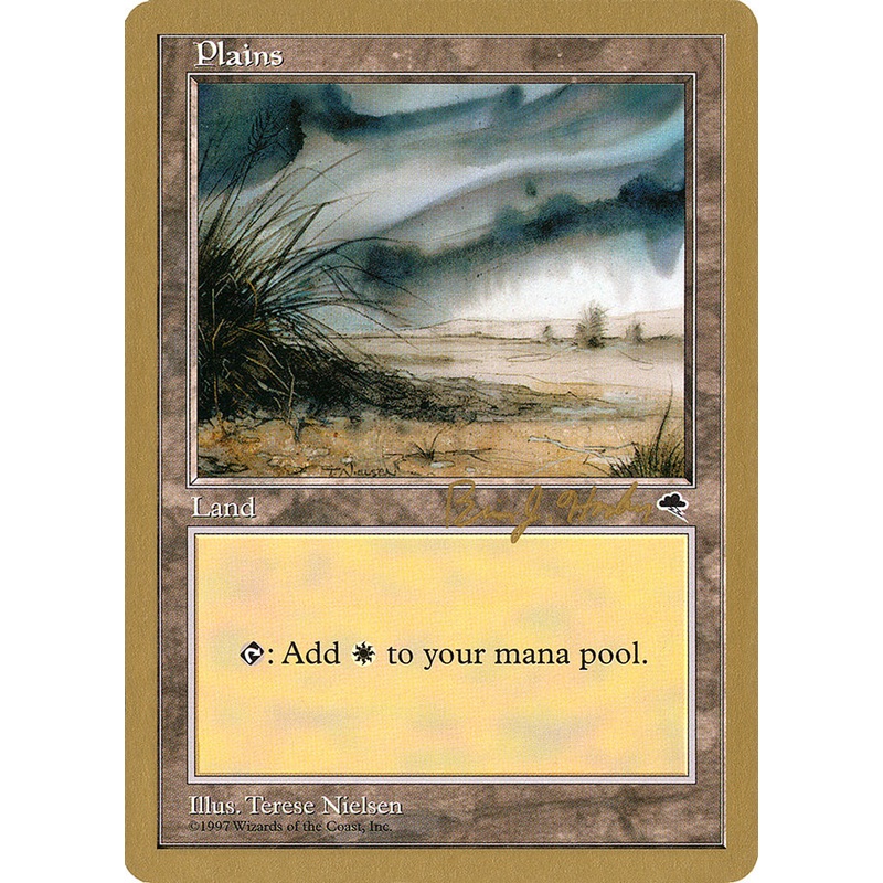 Plains (bh333) (Brian Hacker) [World Championship Decks 1998]